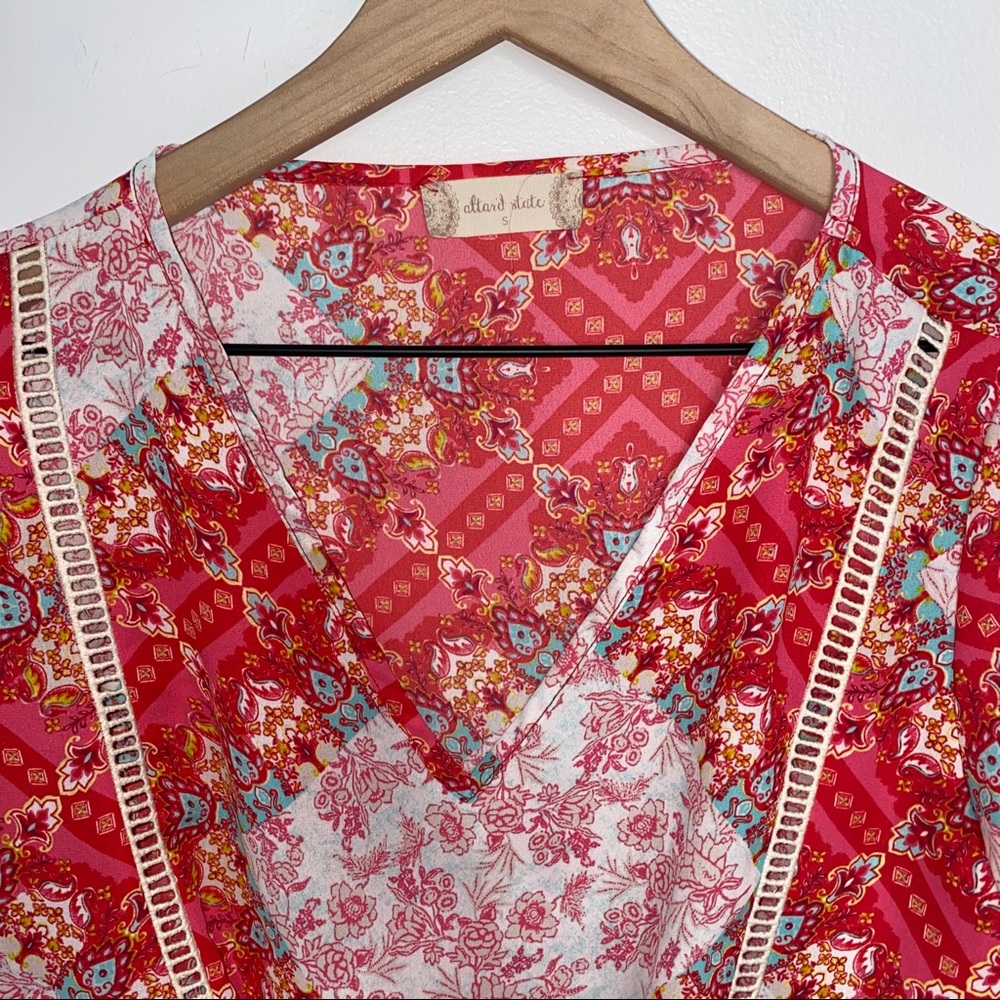 ALTAR’D STATE Cropped Tie-Front Top, Size S - Picture 2 of 7
